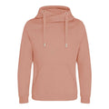 Dusty Pink - Front - AWDis Hoods Mens Cross Neck Hoodie