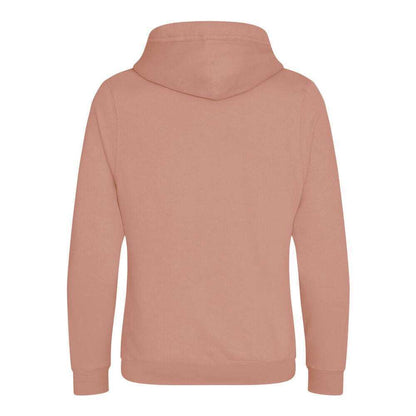 Dusty Pink - Back - AWDis Hoods Mens Cross Neck Hoodie