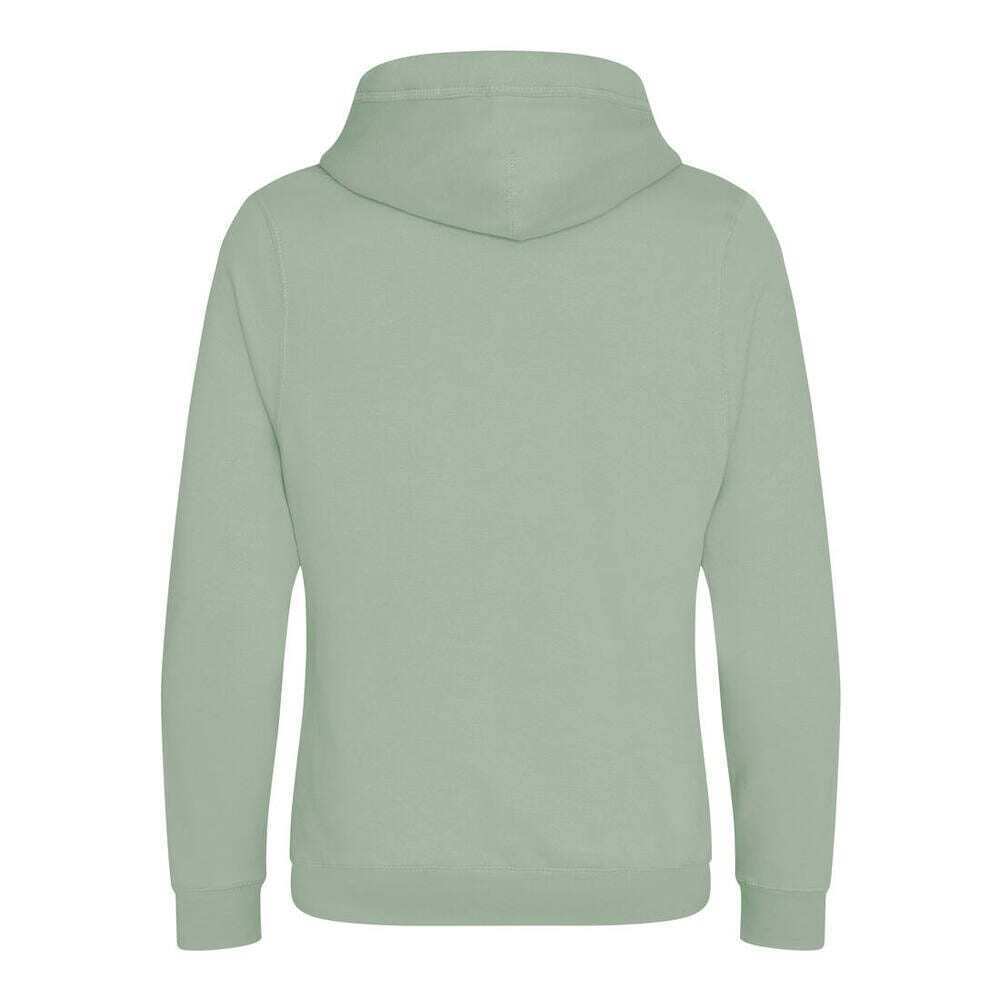 Dusty Green - Back - AWDis Hoods Mens Cross Neck Hoodie