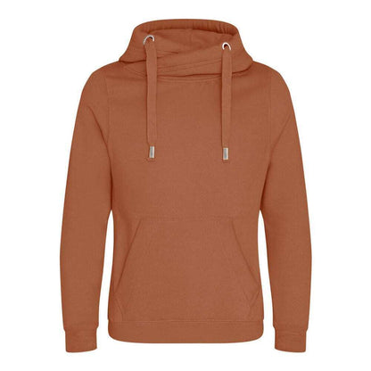 Ginger Biscuit - Front - AWDis Hoods Mens Cross Neck Hoodie