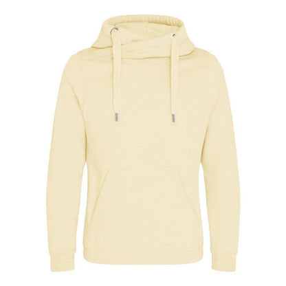 Vanilla - Front - AWDis Hoods Mens Cross Neck Hoodie