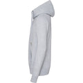 Heather Grey - Side - AWDis Hoods Mens Cross Neck Hoodie