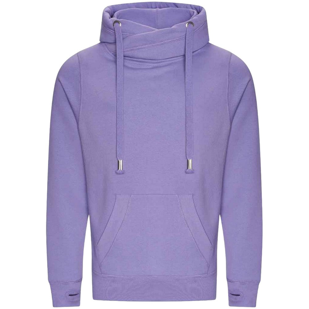 Digital Lavender - Front - AWDis Hoods Mens Cross Neck Hoodie