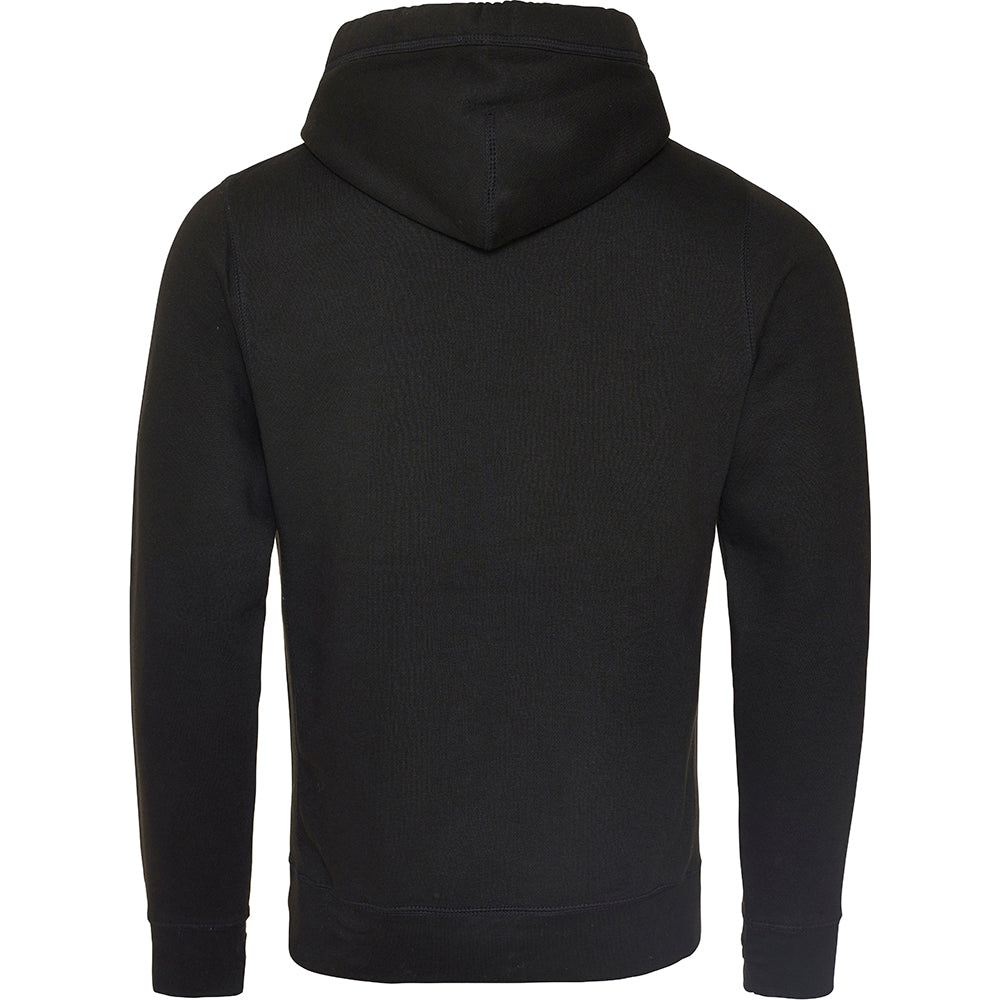 Jet Black - Back - AWDis Hoods Mens Cross Neck Hoodie