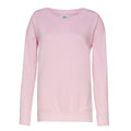 Baby Pink - Front - AWDis Hoods Womens-Ladies Girlie Fashion Sweatshirt