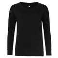Jet Black - Front - AWDis Hoods Womens-Ladies Girlie Fashion Sweatshirt