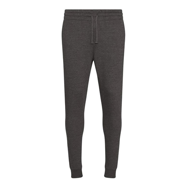 Charcoal - Front - AWDis Hoods Mens Tapered Track Pants