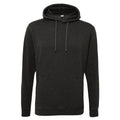 Washed Jet Black - Front - AWDis Hoods Adults Unisex Washed Look Hoodie