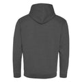 Washed Charcoal - Back - AWDis Hoods Adults Unisex Washed Look Hoodie
