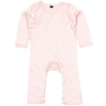 Powder Pink - Front - Babybugz Unisex Baby Long Sleeved Rompersuit