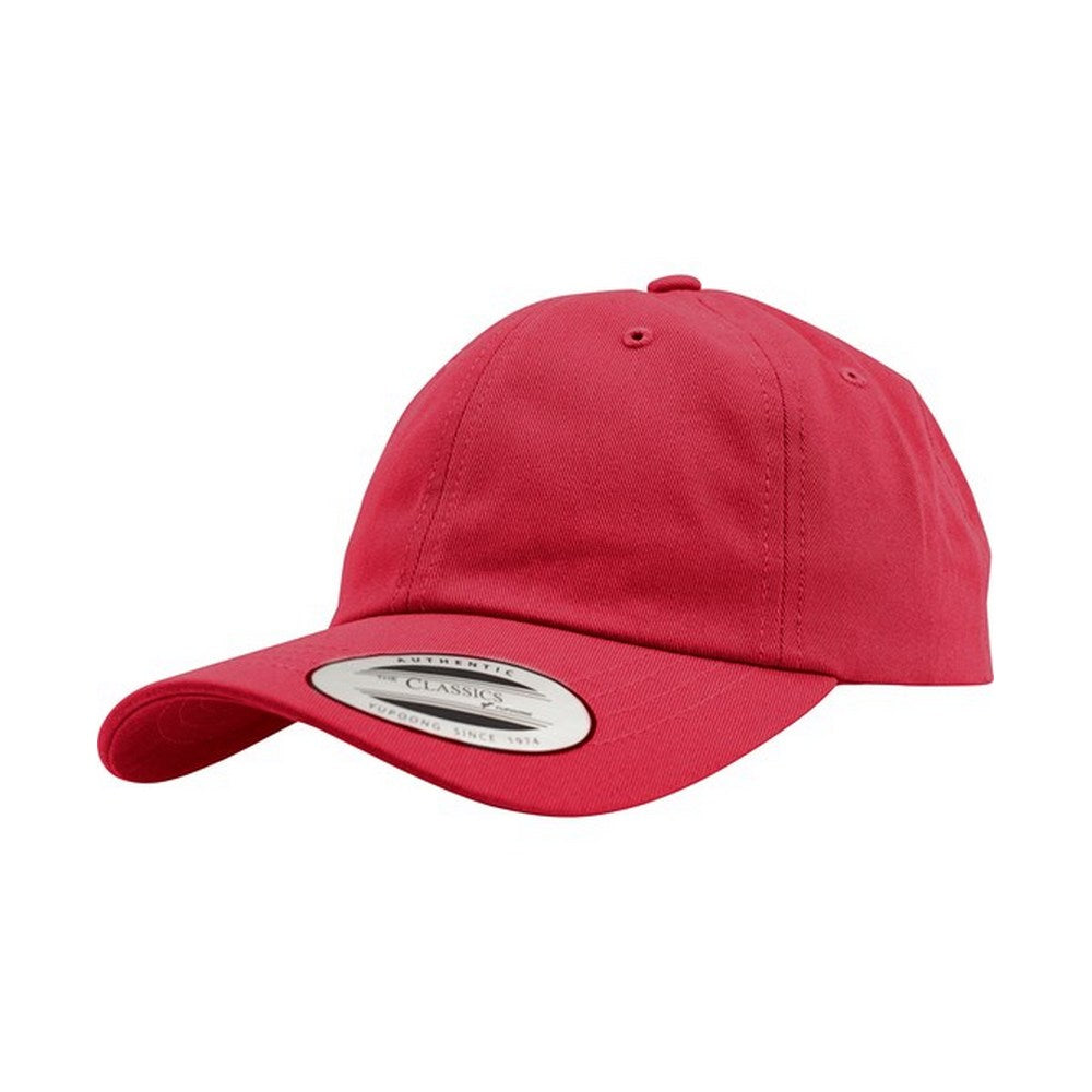 Cranberry - Front - Yupoong Flexfit 6-panel Baseball Cap With Buckle