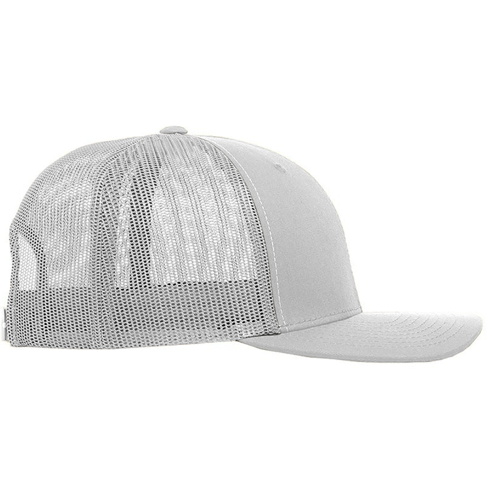 White-White - Back - Yupoong Flexfit Retro Snapback Trucker Cap