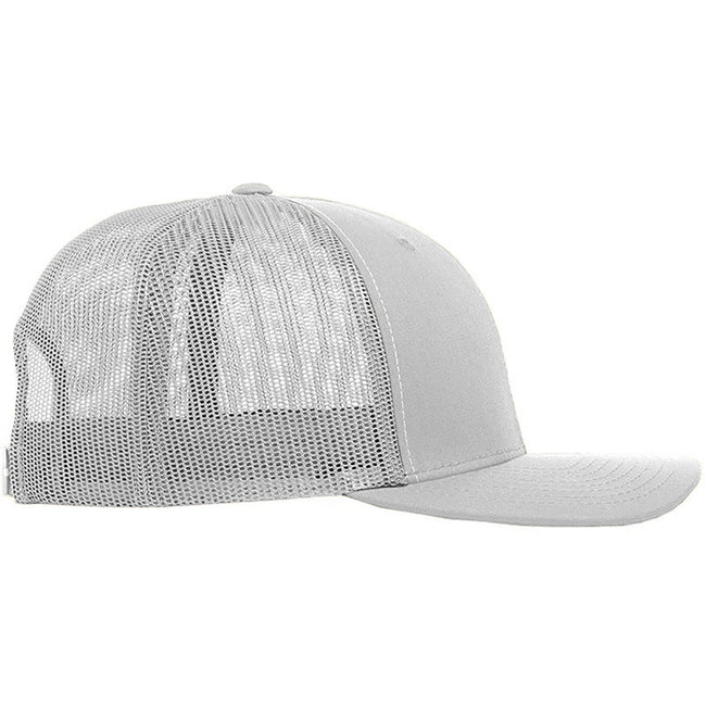 White-White - Back - Yupoong Flexfit Retro Snapback Trucker Cap