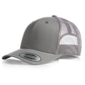 Navy-White - Side - Yupoong Flexfit Retro Snapback Trucker Cap