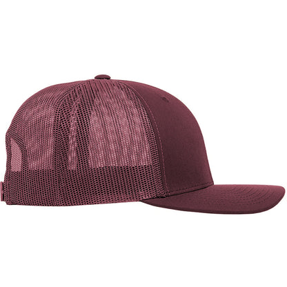 Maroon - Back - Yupoong Flexfit Retro Snapback Trucker Cap