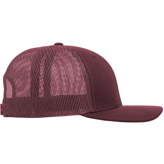 Maroon - Back - Yupoong Flexfit Retro Snapback Trucker Cap