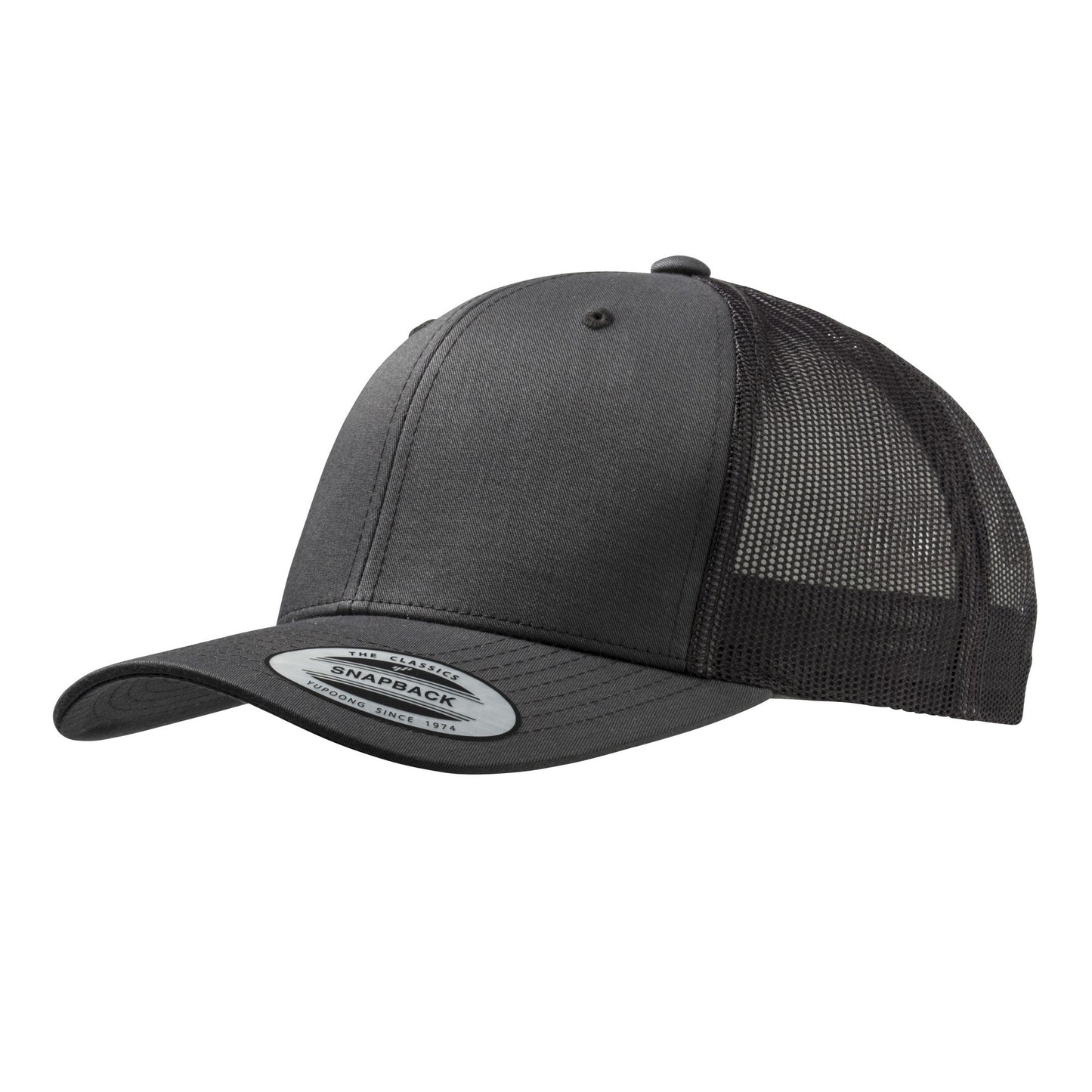 DK GRY - Front - Yupoong Flexfit Retro Snapback Trucker Cap