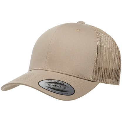Black-Black - Lifestyle - Yupoong Flexfit Retro Snapback Trucker Cap