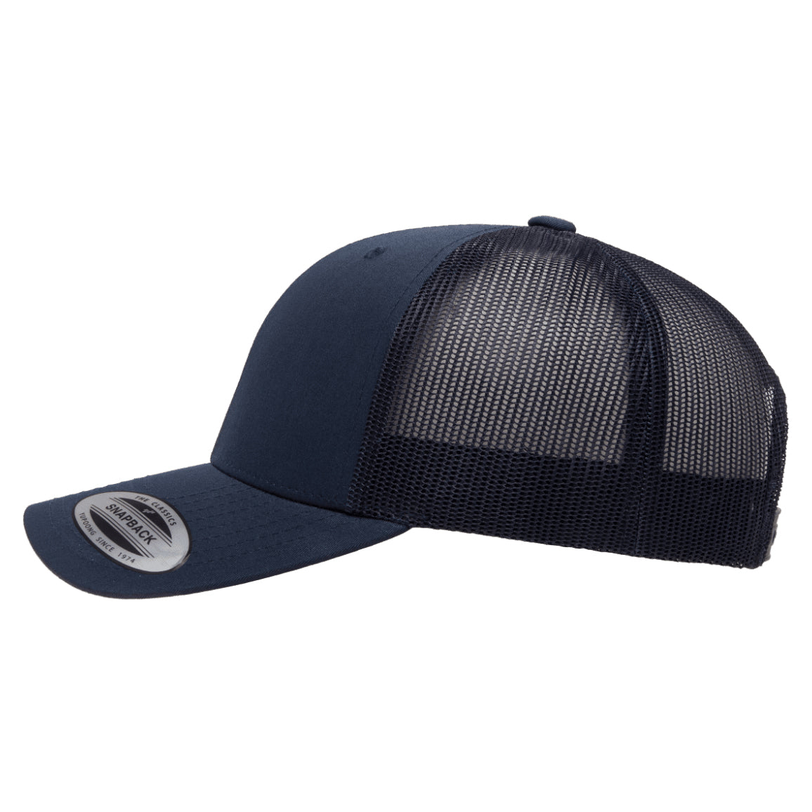 Navy-Navy - Back - Yupoong Flexfit Retro Snapback Trucker Cap