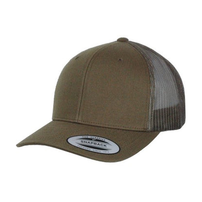 Buck - Front - Yupoong Flexfit Retro Snapback Trucker Cap