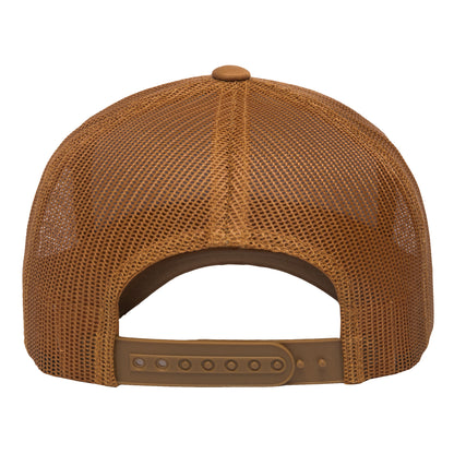 Caramel - Back - Yupoong Flexfit Retro Snapback Trucker Cap