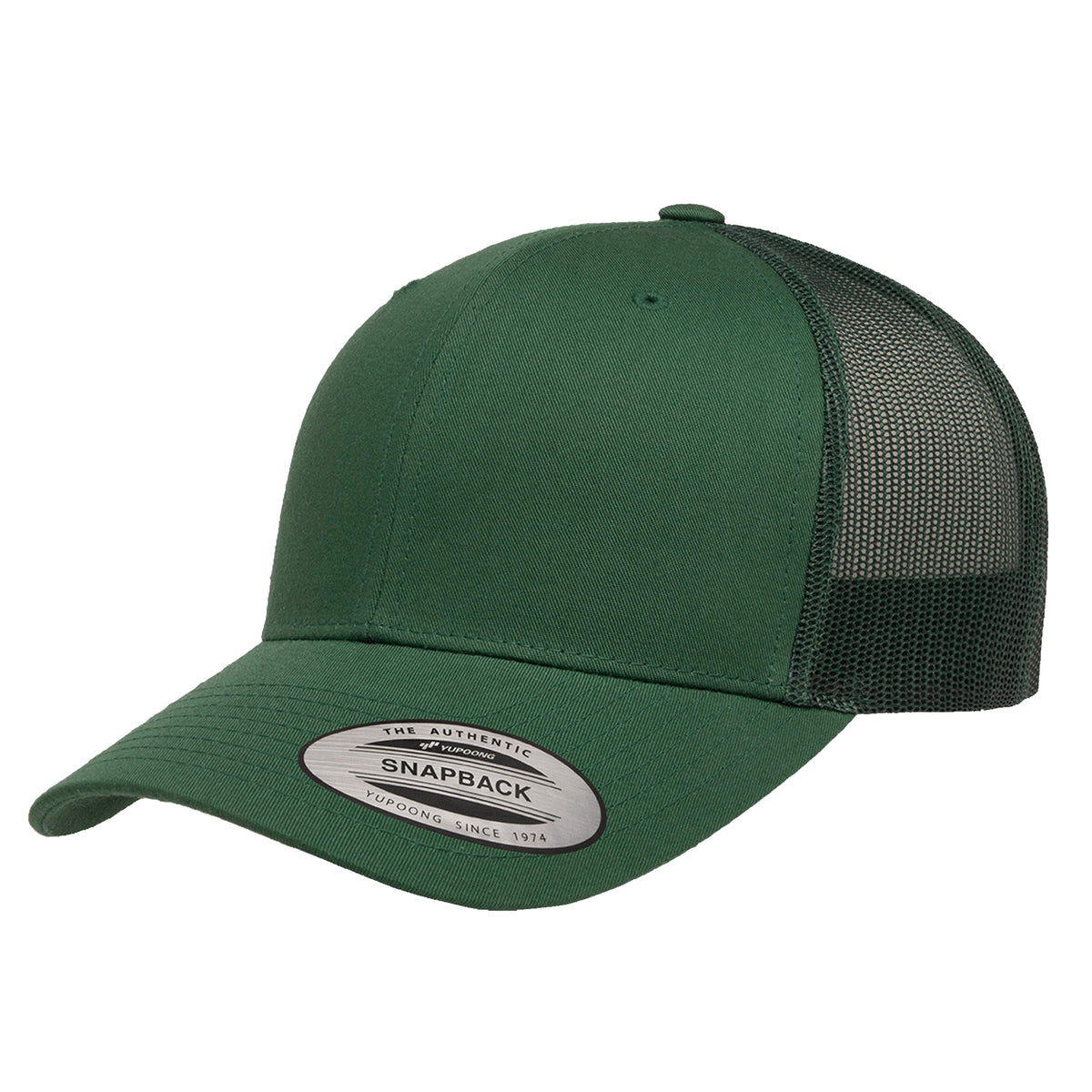 Evergreen - Back - Yupoong Flexfit Retro Snapback Trucker Cap