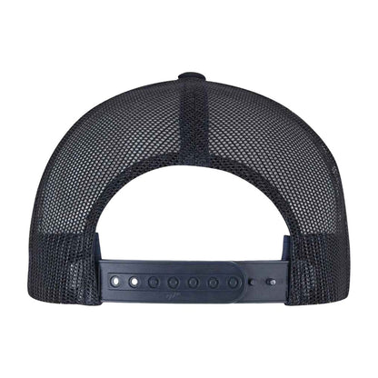 Dark Navy - Back - Yupoong Flexfit Retro Snapback Trucker Cap