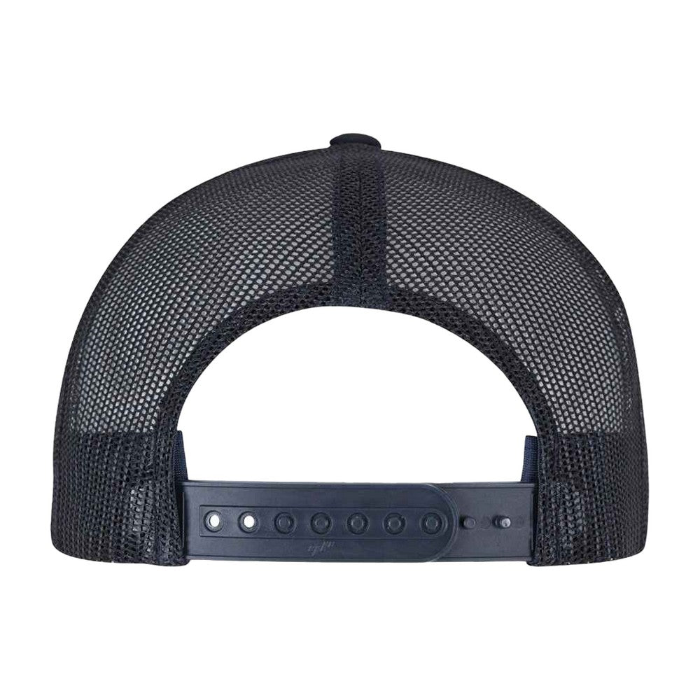 Dark Navy - Back - Yupoong Flexfit Retro Snapback Trucker Cap