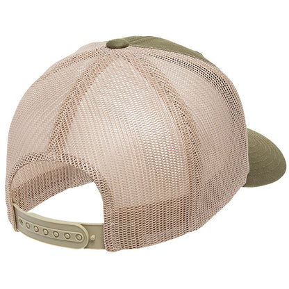 Moss-Khaki - Lifestyle - Yupoong Flexfit Retro Snapback Trucker Cap