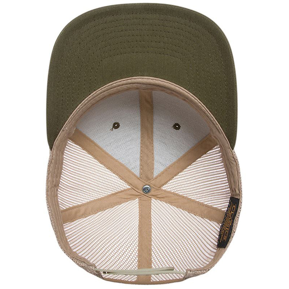 Moss-Khaki - Pack Shot - Yupoong Flexfit Retro Snapback Trucker Cap