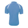 Sky - Back - Gilbert Rugby Mens Xact Game Day Short Sleeved Rugby Shirt
