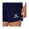 Navy - Side - Gilbert Rugby Childrens-Kids Kiwi Pro Rugby Shorts