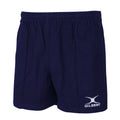 Navy - Front - Gilbert Rugby Childrens-Kids Kiwi Pro Rugby Shorts