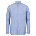 Blue - Front - Henbury Mens Modern Long Sleeved Oxford Shirt