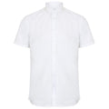 White - Front - Henbury Mens Modern Short Sleeve Oxford Shirt