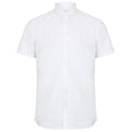 White - Front - Henbury Mens Modern Short Sleeve Oxford Shirt