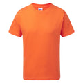 Orange - Front - Jerzees Schoolgear Childrens-Kids Slim Fit Cotton T-Shirt