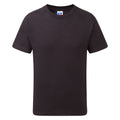 Black - Front - Jerzees Schoolgear Childrens-Kids Slim Fit Cotton T-Shirt