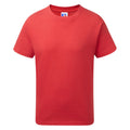 Classic Red - Front - Jerzees Schoolgear Childrens-Kids Slim Fit Cotton T-Shirt