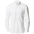 White - Front - Nimbus Mens Rochester Slim Fit Long Sleeve Oxford Shirt