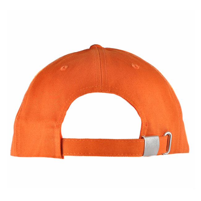 Burnt Orange - Back - Nutshell Adults Unisex LA Cotton Baseball Cap