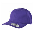 Purple - Front - Nutshell Adults Unisex LA Cotton Baseball Cap