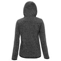 Charcoal-Black Fleck - Back - Tri Dri Mens Melange Knit Fleece Jacket