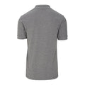 Grey Marl-Grey - Back - Tombo Mens Short Collar Short Sleeve Polo Shirt