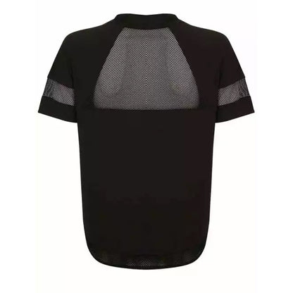 Black - Back - Tombo Womens-Ladies Athletic Over T-Shirt