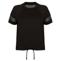 Black - Front - Tombo Womens-Ladies Athletic Over T-Shirt