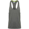 Grey Marl - Front - Tombo Mens Muscle Vest