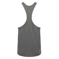 Grey Marl - Back - Tombo Mens Muscle Vest