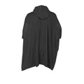 Black - Back - Splashmacs Childrens-Kids Plastic Rain Poncho