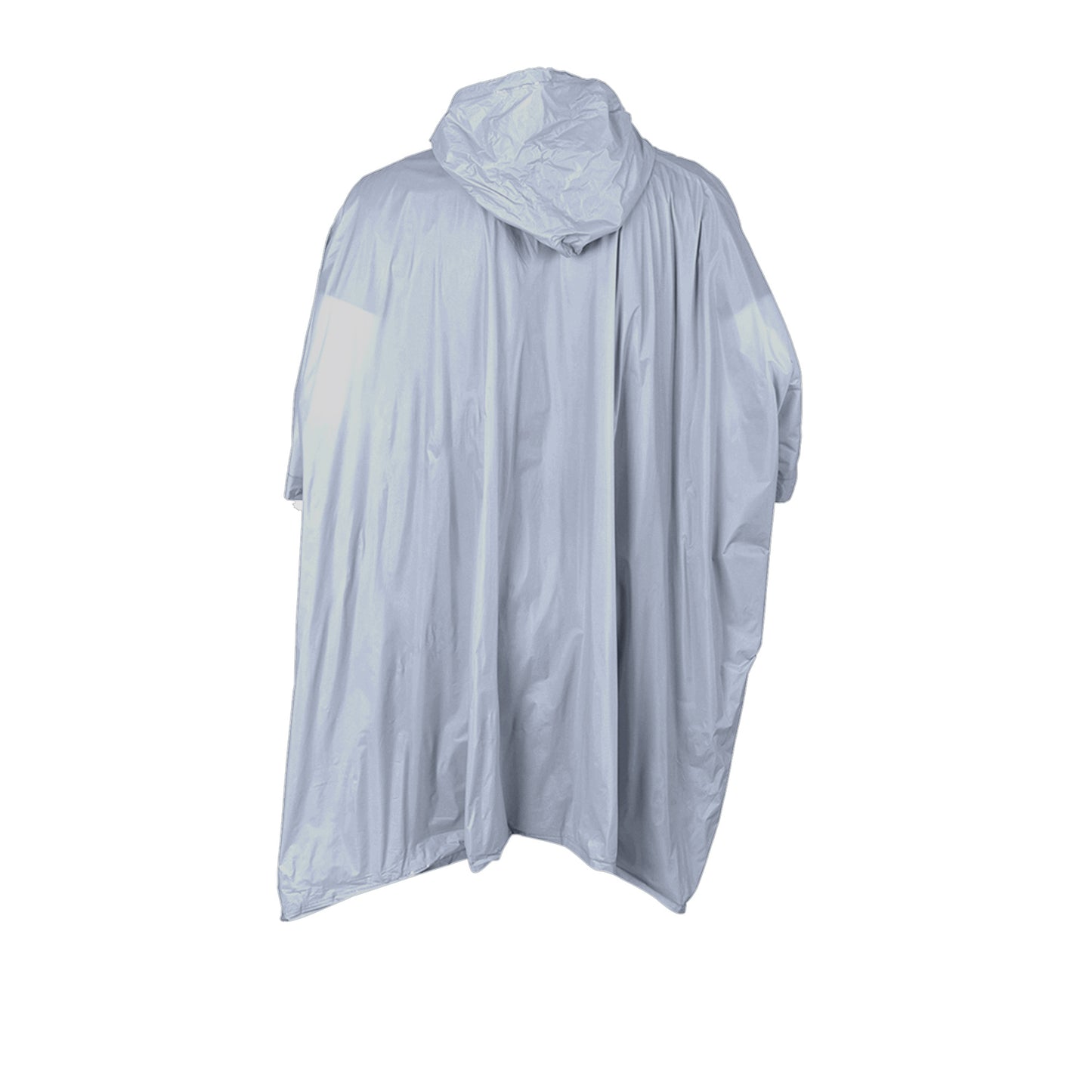 Silver - Back - Splashmacs Childrens-Kids Plastic Rain Poncho